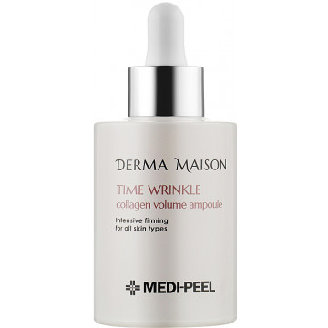 Купити - Medi Peel Derma Maison Time Wrinkle Collagen Volume Ampoule - Антивікова сироватка для обличчя з колагеном