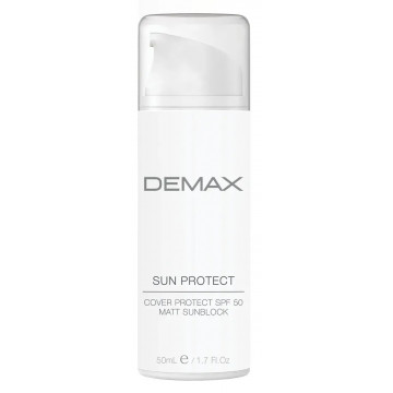 Купити - Demax Sun Protect Cover Protect Spf 50 Matt Sunblock - Захистний матуючий санблок SPF 50