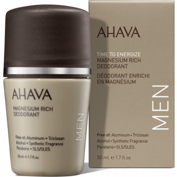 Купити - Ahava Time To Energize Men's Roll-On Mineral Deodorant - Мінеральний роликовий дезодорант