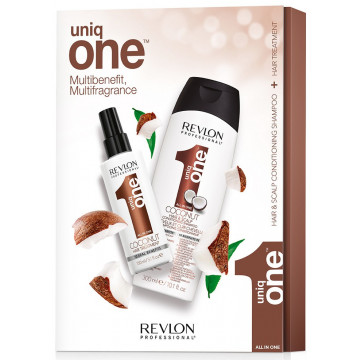 Купити - Revlon Professional Uniq One Duo Pack Hair Treatment + Shampoo Coco - Набір для волосся "Кокос"