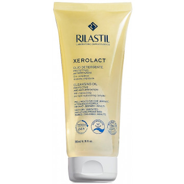 Купити - Rilastil Xerolact Cleansing Oil - Очищуюча олія для обличчя та тіла для дуже сухої, схильної до подразнення та атопії шкіри
