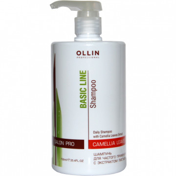 Купити - OLLIN Basic Line Daily Shampoo with Camellia Leaves Extract - Шампунь для частого застосування з екстрактом листя камелії Купити - OLLIN Basic Line Daily Shampoo with Camellia Leaves Extract - Шампунь для частого застосування з екстрактом листя камелії