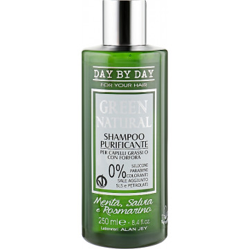 Купити - Alan Jey Green Natural Shampoo Purificante - Шампунь очищуючий для жирного волосся з лупою