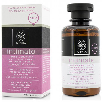 Купити - Apivita Intimate Gentle Cleansing Gel for the Intimate Area for Daily Use with German Chamomile & Propolis - Делікатний очищаючий гель для інтимної гігієни з ромашкою і прополісом
