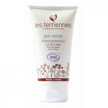 Купити - Les Terriennes Protective Flax and Cotton Hand Cream - Захисний крем для рук Льон / Коттон