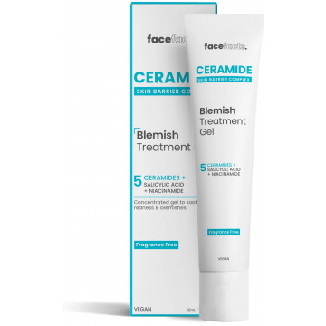 Купити - Face Facts Ceramide Skin Barrier Complex Blemish Treatment Gel - Гель з керамідами для зменшення запалень на шкірі обличчя
