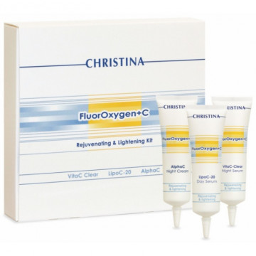 Купити - Christina FluorOxygen + C Rejuvenating & Lightening Kit - Набір засобів для освітлення шкіри