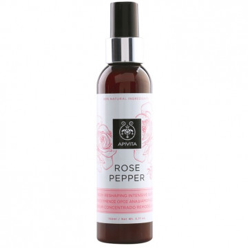 Купити - Apivita rose pepper body reshaping intensive serum - Інтенсивна коригуюча сироватка для тіла "Роза і перець"