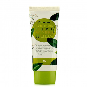 Купити - FarmStay Green Tea Seed Pure Anti Wrinkle BB Cream - розгладжує ВВ крем з насінням зеленого чаю