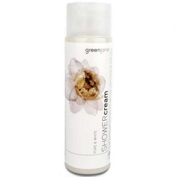 Купити - Greenland Pure & White Shower Cream Cotton Flower & White Lotus - Крем для душа Бавовна-Білий Лотос