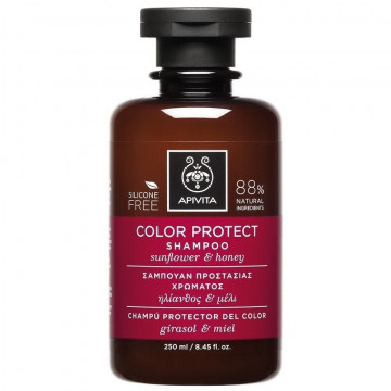 Купити - Apivita shampoo for colored hair with sunflower&honey - Шампунь "Захист кольору" з соняшником і медом