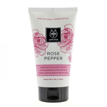 Купити - Apivita rose pepper deep exfoliating cream - Інтенсивно відлущуючий крем "Роза і перець"