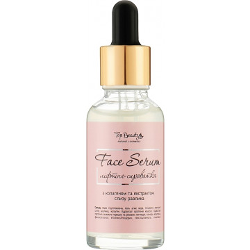 Купити - Top Beauty Face Serum - Ліфтингова сироватка для обличчя з колагеном та екстрактом слизу равлики