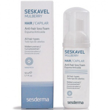 Купити - Sesderma Seskavel Mulberry Anti-Hair Loss Foam - Кавел піна проти випадіння волосся