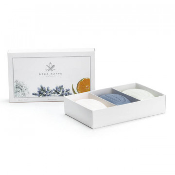Купити - Acca Kappa White Moss, Blue Lavender & Green Mandarin Soap Set - Подарунковий набір