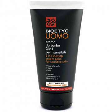 Купити - Deborah Bioetyc Uomo 3 in 1 Shaving Cream For Sensitive Skin - Крем для гоління для чутливої ​​шкіри