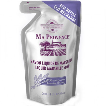 Купити - Ma Provence Savon Liquide Fleur de Lavande - Рідке Марсельське мило Квітка лаванди (запаска)