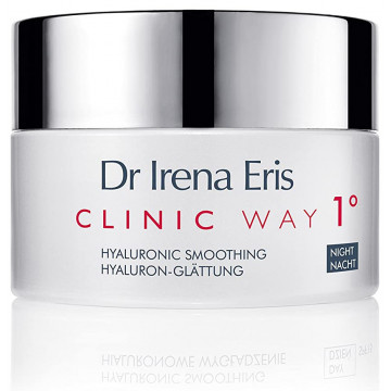 Купити - Dr. Irena Eris Clinic Way 1° Hyaluronic Smoothing Night Cream - Нічний крем для обличчя "Гіалуронове розгладження"