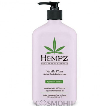 Купити - Hempz Herbal Body Moisturizer Vanilla Plum - Зволожуючий і закріплючий засмагу крем (ваніль і слива)