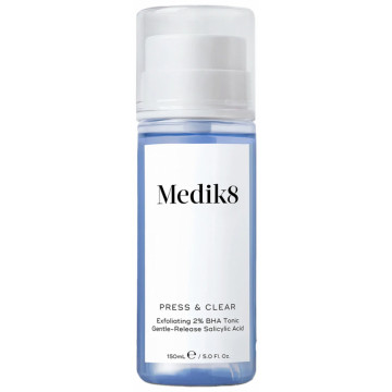 Купити - Medik8 Press&Clear Exfoliating 2% BHA Toner - Відлущуючий тонік із саліциловою кислотою для проблемної шкіри