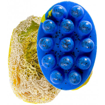 Купити - Top Beauty - Мило-скраб з люфою "Патріотичний морський"