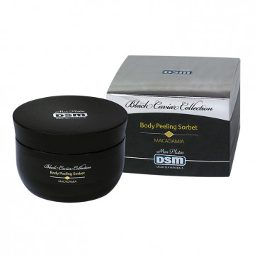 Купити - Mon Platin DSM Black Caviar Body Peeling Sorbet Macadamia - Органічний щербет-пілінг з вітамінними капсулами, екстрактами макадамии і чорної ікри