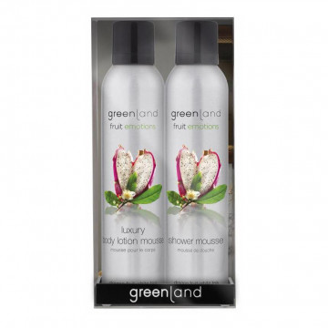 Купити - Greenland Gift Pack: Shower & Body Mousse Sensation Dragon fruit-White tea - Набір мусів для тіла Пітайя-Білий чай