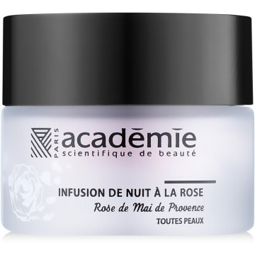 Купити - Academie Infusion de nuit a la rose - Нічний відновлюючий крем Рожева інфузія