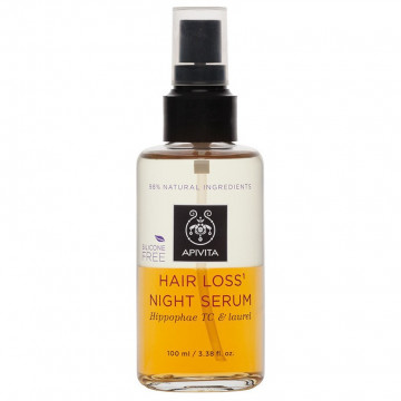 Купити - Apivita hair loss night serum with hippophae TC&laurel - Нічна сироватка проти випадіння волосся з комплексом на основі обліпихи і лавра