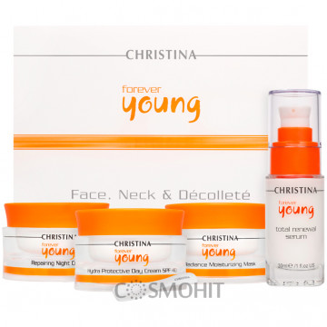 Купити - Christina Forever Young Face, Neck & Decollete Kit - Набір для обличчя, шиї і декольте Купити - Christina Forever Young Face, Neck & Decollete Kit - Набір для обличчя, шиї і декольте