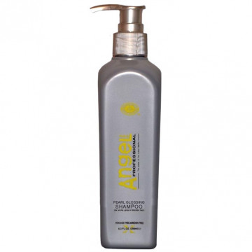 Купити - Angel Professional Pearl Glossing Shampoo (For white, grey or blond hair) - Шампунь, що надає сріблястий відтінок знебарвленим, блондірованних і сивому волоссю