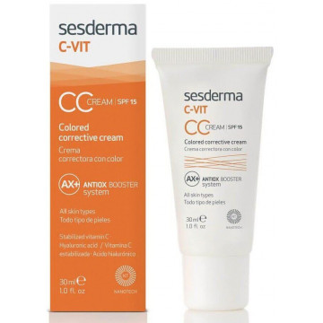 Купити - Sesderma C-Vit CC Cream SPF15 - CC-крем для обличчя