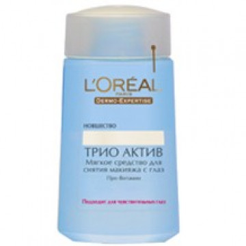 Купити - L`Oreal Трио Актив - М'який засіб для зняття макіяжу з очей