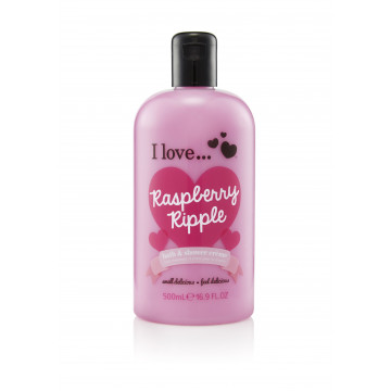 Купити - I Love Raspberry Ripple Bath & Shower Creme - Крем для ванни і душу "Малина"