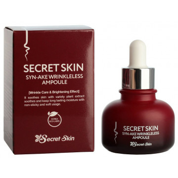 Купити - Secret Skin Syn-ake Wrinkleless Ampoule - Ампульна сироватка для обличчя з пептидом зміїної отрути