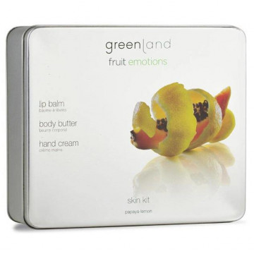 Купити - Greenland Skin Kit Set Fruit Emotions - Набір для догляду за шкірою Папайя-Лимон