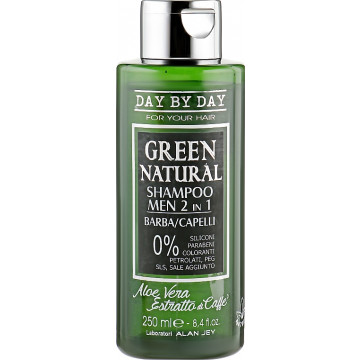 Купити - Alan Jey Green Natural Shampoo 2in1 - Чоловічий шампунь 2 в 1 для бороди та волосся