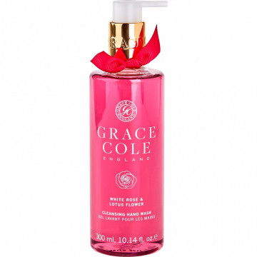 Купити - Grace Cole White Rose&Lotus Flower Hand Wash - Рідке мило для рук "Роза і квіти лотоса"