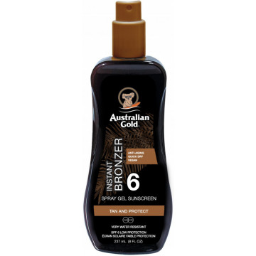 Купити - Australian Gold Spray Gel bronzer - Сонцезахисний спрей-гель з бронзатором SPF 6