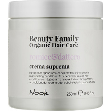 Купити - Nook Beauty Family Organic Hair Care Romice & Dattero Crema Suprema - Регенеруючий кондиціонер для фарбованого і пошкодженого волосся