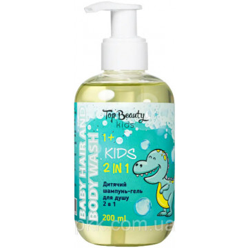 Купити - Top Beauty Baby Hair Body Wash 2 in 1 - Шампунь-гель для душу 2 в 1 дитячий для хлопчиків вік 1+