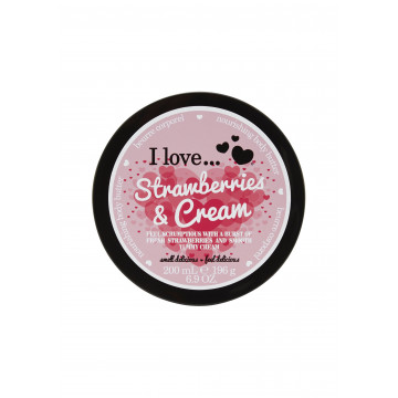 Купити - I Love Strawberries & Cream Body Butter - Олія для тіла "Полуниця з вершками "