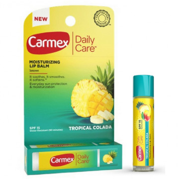 Купити - Carmex Daily Care Lip Balm Tropical Colada Stick SPF15 - Бальзам для губ в стике