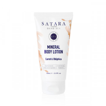 Купити - Satara Dead Sea Mineral Body Lotion Carrot&Obliphica - Мінеральний лосьйон для тіла "Морква і Обліпиха"