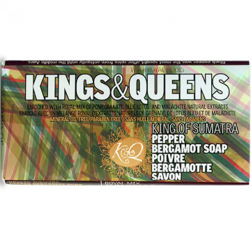 Купити - Kings & Queens King of Sumatra Pepper Bergamot Soap - Мило Король Суматри бергамот-перець