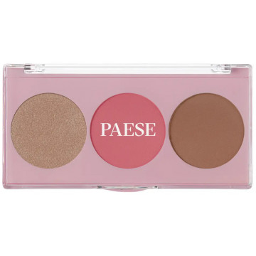 Купити - Paese Trio Contour Pallet - Контурна палітра 3 в 1 Рум'яна + Хайлайтер + Бронзер