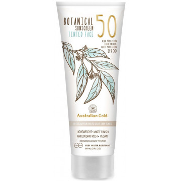 Купити - Australian Gold Botanical Tinted Face Mineral Lotion SPF 50 - Тонуючий сонцезахистний лосьйон для обличчя SPF 50