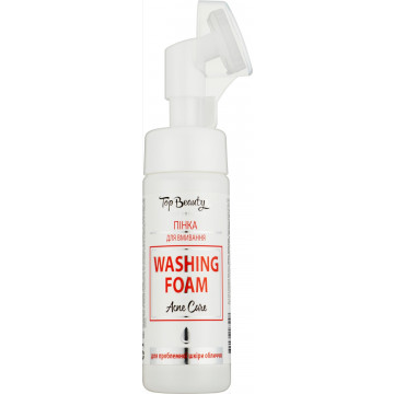 Купити - Top Beauty Acne Care Washing Foam - Пінка для вмивання анти-акне зі щіточкою