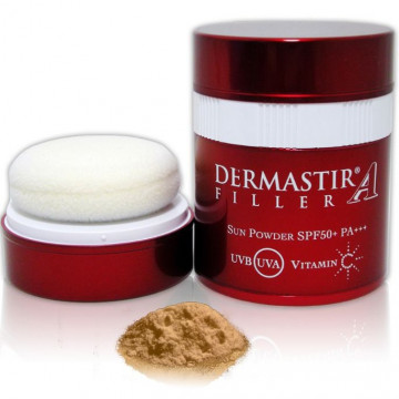 Купити - Dermastir Filler Sun Powder SPF 50+ Translucent - Сонцезахисна пудра Дермастір SPF 50 +, матова