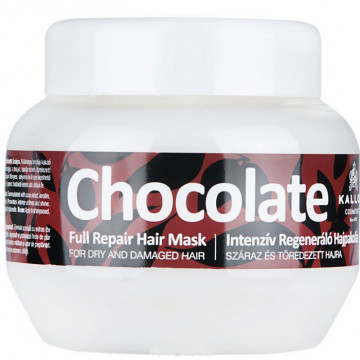 Купити - Kallos Chocolate Full Repair Hair Mask For Dry And Damaged Hair - Інтенсивна регенеруюча маска Шоколад для сухого і пошкодженого волосся